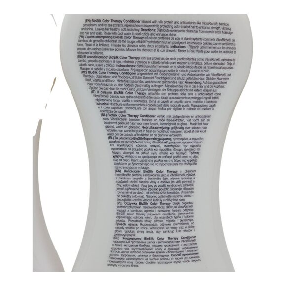 Biosilk Color Therapy Shampoo & Conditioner Set Color Treated Hair Jumbo 34oz ea - Picture 7 of 10